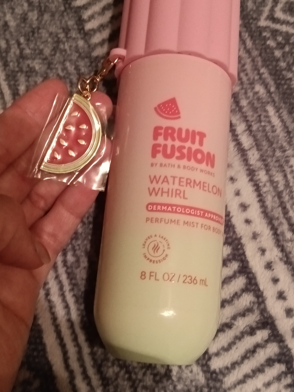Bath & Body Works Fruit Fusion Watermelon Whirl Mist - Pink & Cream